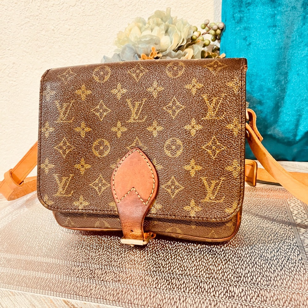 Louis Vuitton Monogram Crossbody Bag Brown Tan - Picture 3 of 14